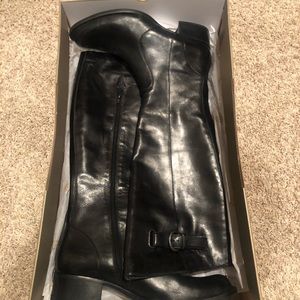 Barn Crown Roxie knee high black boots